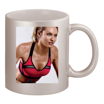 Candice Swanepoel 11oz Metallic Silver Mug