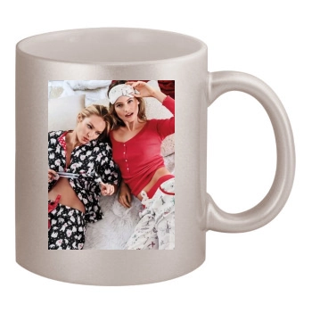 Candice Swanepoel 11oz Metallic Silver Mug