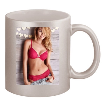 Candice Swanepoel 11oz Metallic Silver Mug