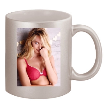 Candice Swanepoel 11oz Metallic Silver Mug