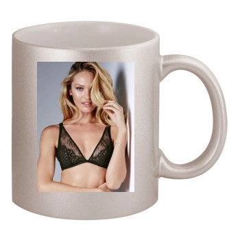 Candice Swanepoel 11oz Metallic Silver Mug