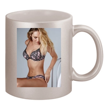 Candice Swanepoel 11oz Metallic Silver Mug