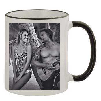 Candice Swanepoel 11oz Colored Rim & Handle Mug