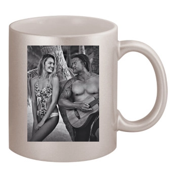 Candice Swanepoel 11oz Metallic Silver Mug