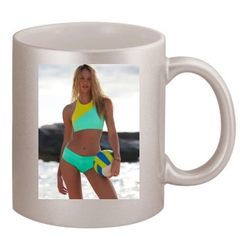 Candice Swanepoel 11oz Metallic Silver Mug