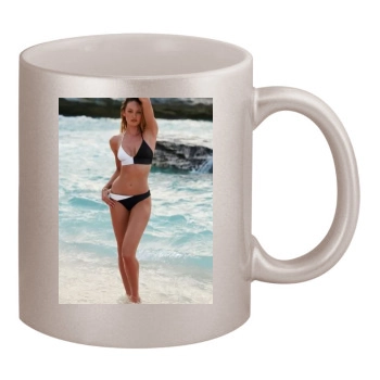 Candice Swanepoel 11oz Metallic Silver Mug