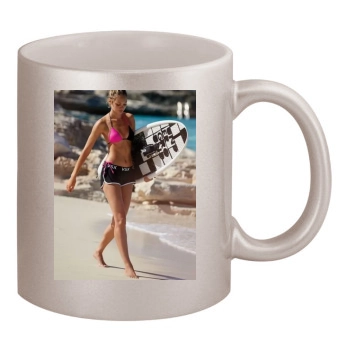 Candice Swanepoel 11oz Metallic Silver Mug