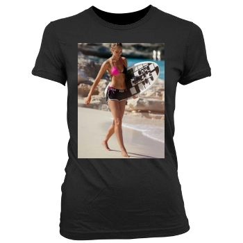 Candice Swanepoel Women's Junior Cut Crewneck T-Shirt