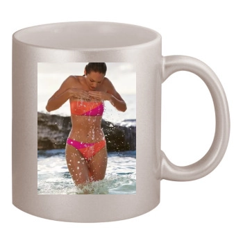 Candice Swanepoel 11oz Metallic Silver Mug