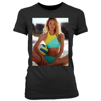 Candice Swanepoel Women's Junior Cut Crewneck T-Shirt