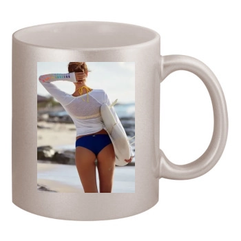 Candice Swanepoel 11oz Metallic Silver Mug