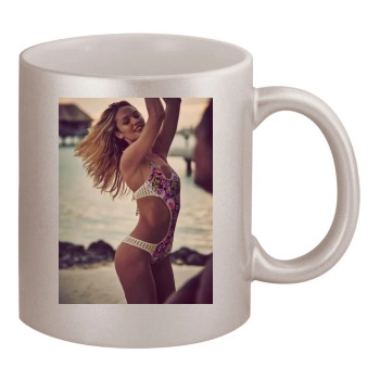 Candice Swanepoel 11oz Metallic Silver Mug