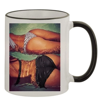 Candice Swanepoel 11oz Colored Rim & Handle Mug