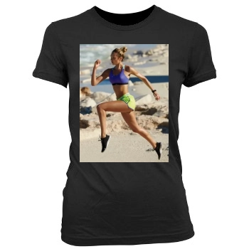 Candice Swanepoel Women's Junior Cut Crewneck T-Shirt