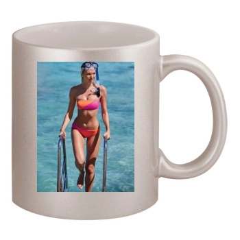 Candice Swanepoel 11oz Metallic Silver Mug