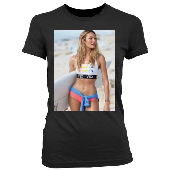 Candice Swanepoel Women's Junior Cut Crewneck T-Shirt