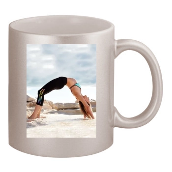 Candice Swanepoel 11oz Metallic Silver Mug