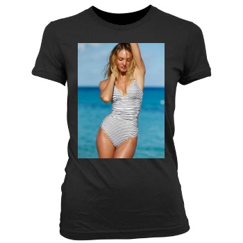 Candice Swanepoel Women's Junior Cut Crewneck T-Shirt