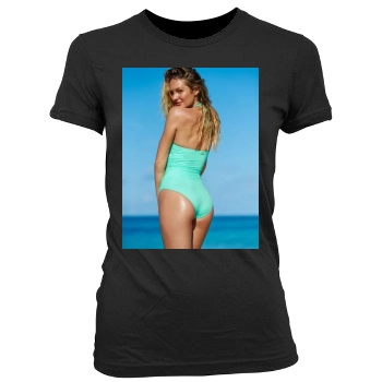 Candice Swanepoel Women's Junior Cut Crewneck T-Shirt