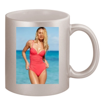 Candice Swanepoel 11oz Metallic Silver Mug