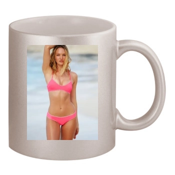 Candice Swanepoel 11oz Metallic Silver Mug