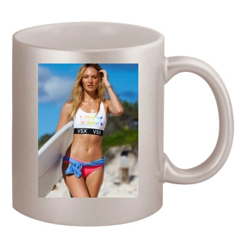 Candice Swanepoel 11oz Metallic Silver Mug