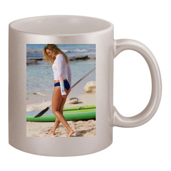 Candice Swanepoel 11oz Metallic Silver Mug