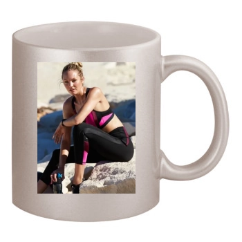 Candice Swanepoel 11oz Metallic Silver Mug