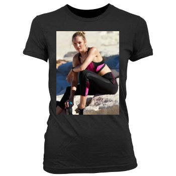 Candice Swanepoel Women's Junior Cut Crewneck T-Shirt