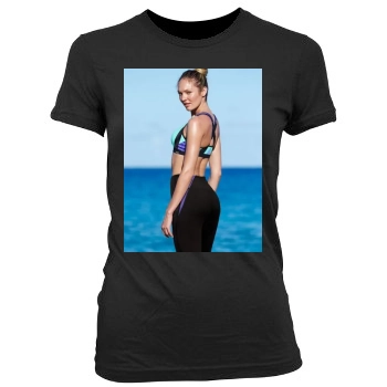 Candice Swanepoel Women's Junior Cut Crewneck T-Shirt