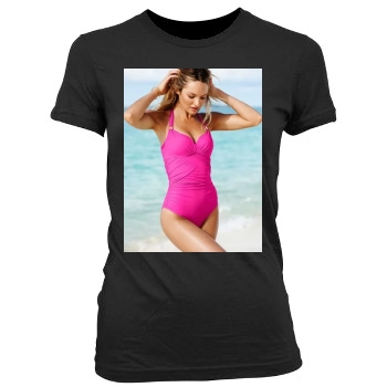 Candice Swanepoel Women's Junior Cut Crewneck T-Shirt