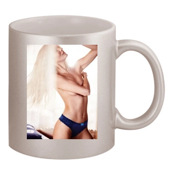 Candice Swanepoel 11oz Metallic Silver Mug