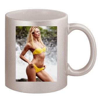 Candice Swanepoel 11oz Metallic Silver Mug