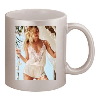 Candice Swanepoel 11oz Metallic Silver Mug