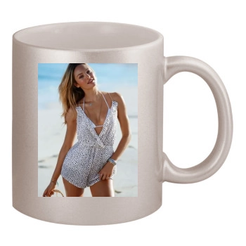 Candice Swanepoel 11oz Metallic Silver Mug