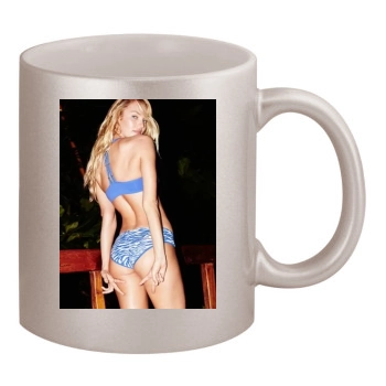 Candice Swanepoel 11oz Metallic Silver Mug