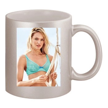 Candice Swanepoel 11oz Metallic Silver Mug