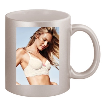 Candice Swanepoel 11oz Metallic Silver Mug