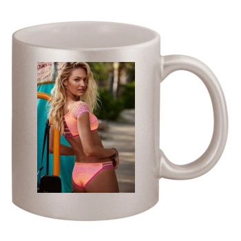 Candice Swanepoel 11oz Metallic Silver Mug