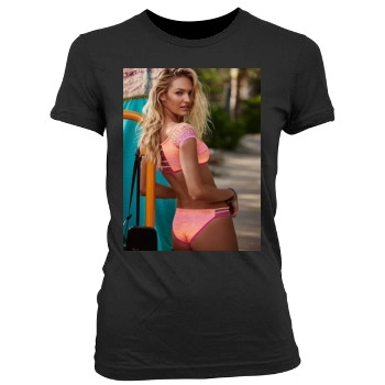 Candice Swanepoel Women's Junior Cut Crewneck T-Shirt