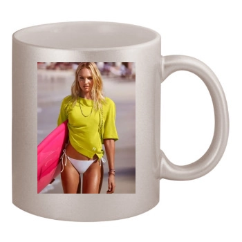 Candice Swanepoel 11oz Metallic Silver Mug