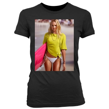 Candice Swanepoel Women's Junior Cut Crewneck T-Shirt