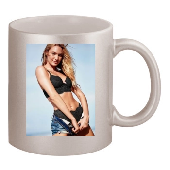 Candice Swanepoel 11oz Metallic Silver Mug