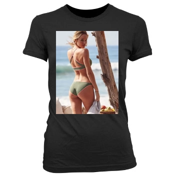 Candice Swanepoel Women's Junior Cut Crewneck T-Shirt