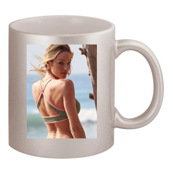 Candice Swanepoel 11oz Metallic Silver Mug