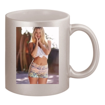 Candice Swanepoel 11oz Metallic Silver Mug