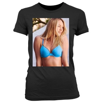 Candice Swanepoel Women's Junior Cut Crewneck T-Shirt