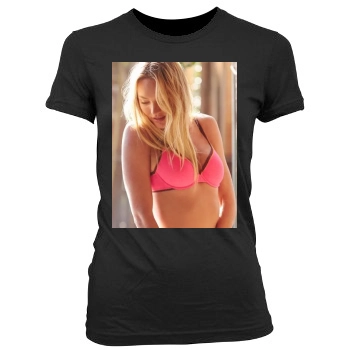 Candice Swanepoel Women's Junior Cut Crewneck T-Shirt