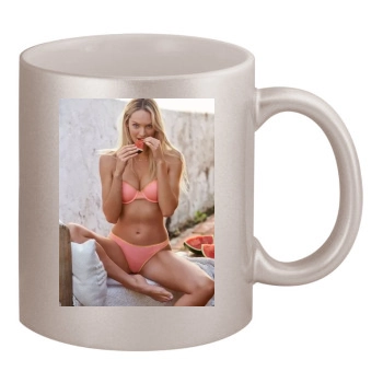 Candice Swanepoel 11oz Metallic Silver Mug