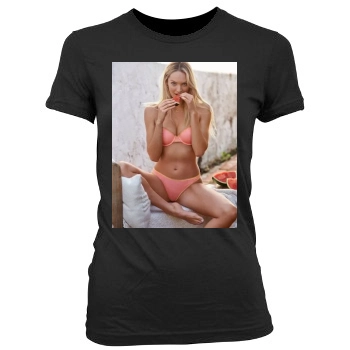 Candice Swanepoel Women's Junior Cut Crewneck T-Shirt